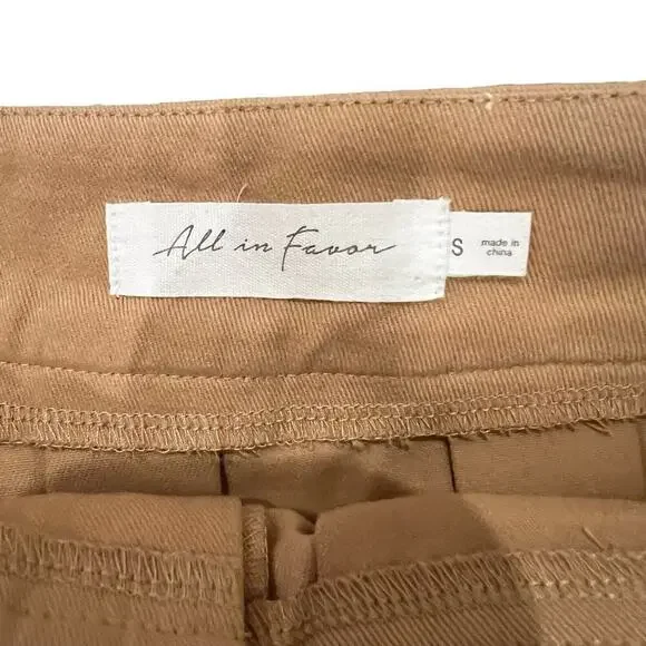 Y2K Fall Style Trendy Brown Pleated Mini Skirt by All in Favor Size S - Picture 3 of 4